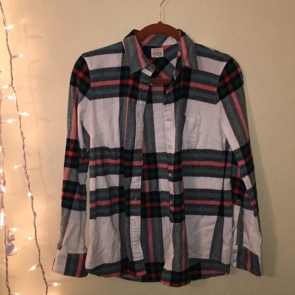 Jcrew the perfect shirt button down flannel ☆